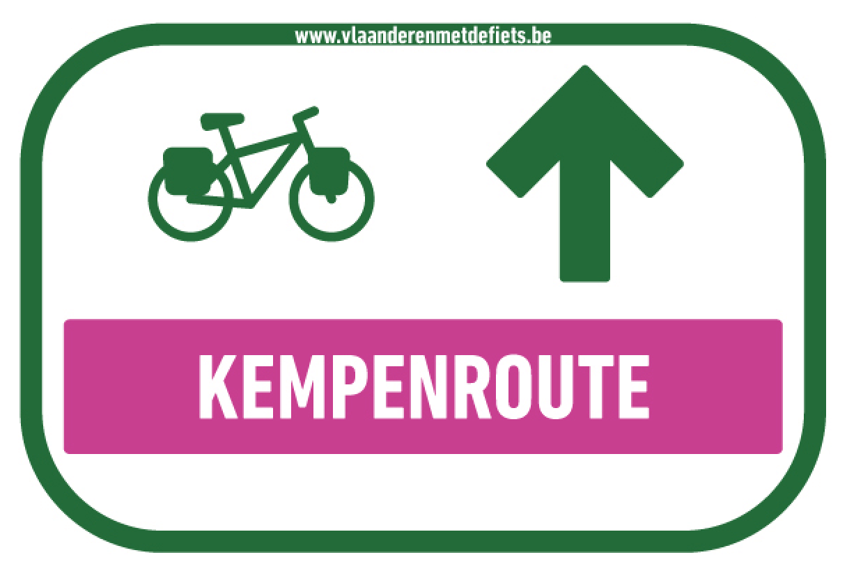 Routebordje Kempenroute - Icoonfietsroute