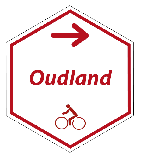 Routebordje Oudlandfietsroute