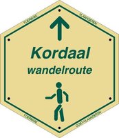 Routebordje Kordaal Wandelroute