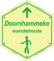 Routebordje Doornhammeke Wandelroute