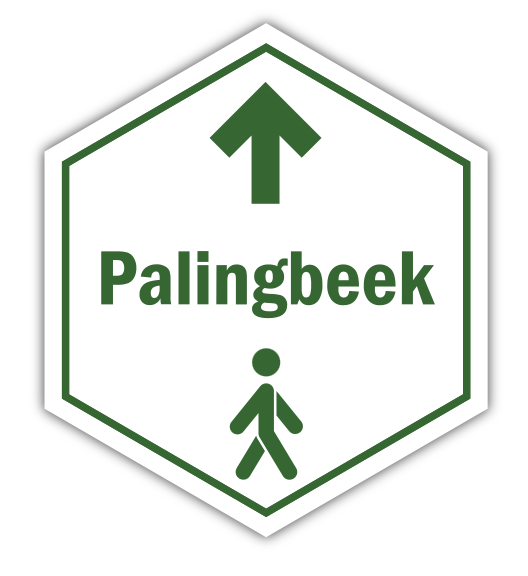 Routebordje Palingbeek wandelroute