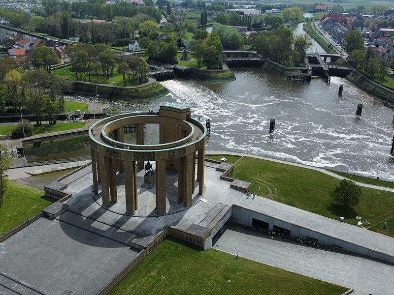 Het sluizencomplex van Nieuwpoort