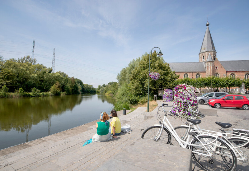 Van Deinze naar Waregem fietsroute