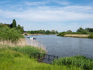 Langs slikken en schorren fietsroute